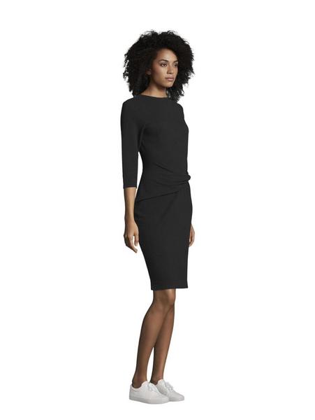 dress with knot - 14482/Deep Black