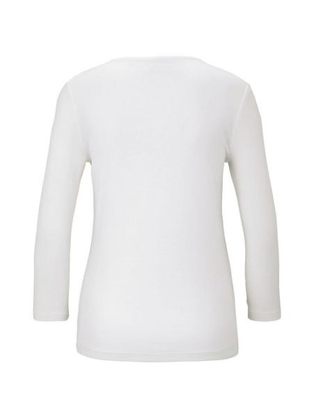 T-shirt double front - 10315/Whisper White