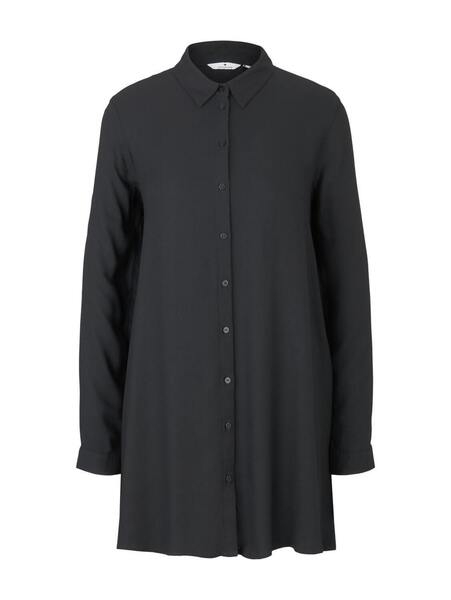 blouse longstyle - 14482/Deep Black