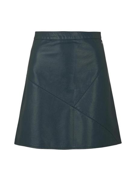 mini leather optic skirt - 21521/sapphire green