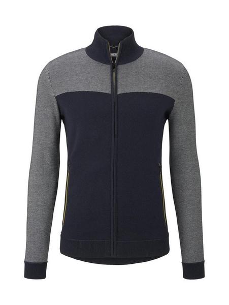 birdseye stand up jacket - 21516/navy offwhite bir