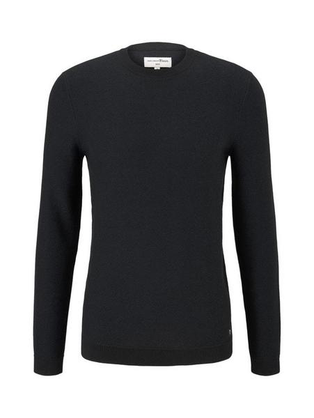 twocolored crewneck on reverse - 20854/navy revers