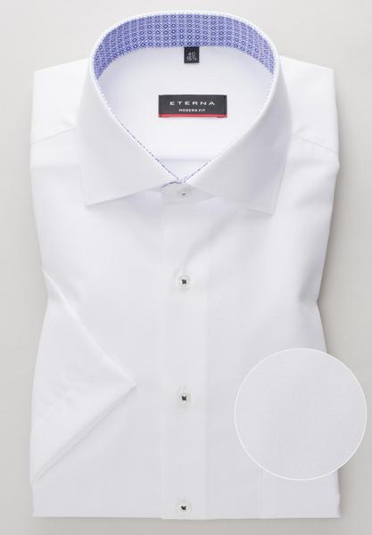 ETERNA KURZARM HEMD MODERN FIT STRUKTUR