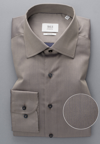 ETERNA LANGARM HEMD SLIM FIT TWILL