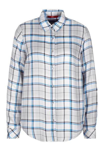 Bluse langarm - 02N2/creme chec