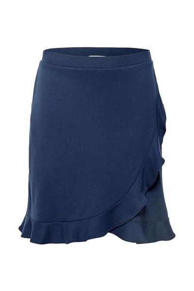 Ruffle wrap sk - C401/NAVY 2