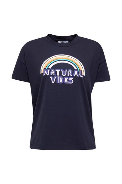 rainbow aw tee - C400/NAVY