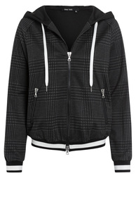 Blouson-Jacke aus Glencheck-Jersey