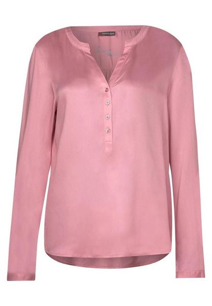 Solid blouse w split neck