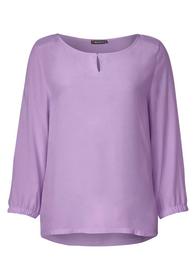 Bluse mit Materialmix