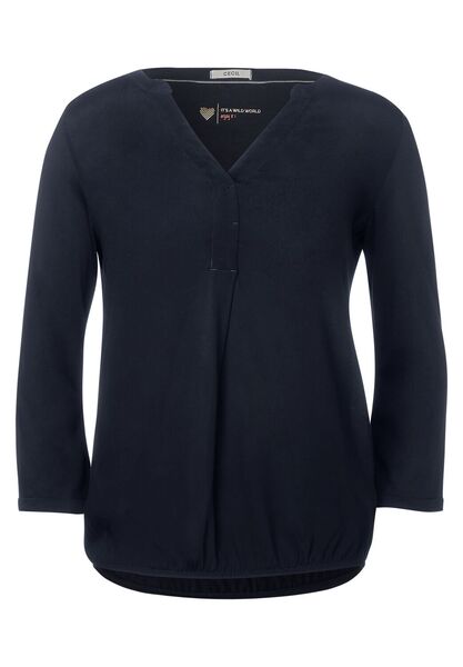 TOS Solid Mat-Mix Tunic - 10128/deep blue