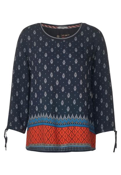 Printed Mat MIX Blouse - 32538/carbon grey