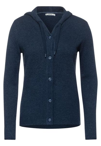 TOS Buttoned Hoody Cardigan - 12581/middle blue me