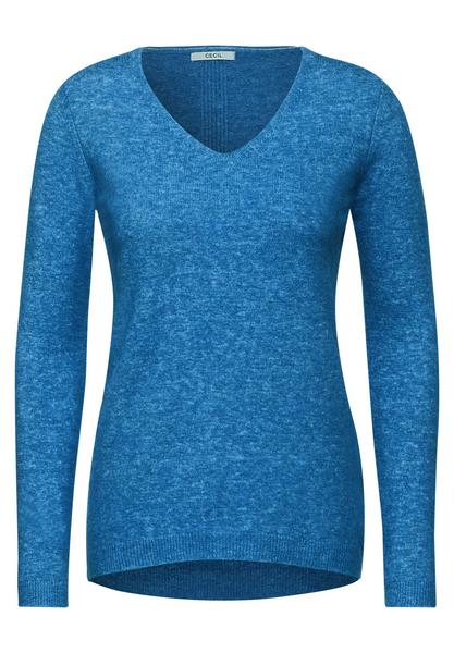 TOS cosy V-Neck Pullover - 12723/multicolored blue