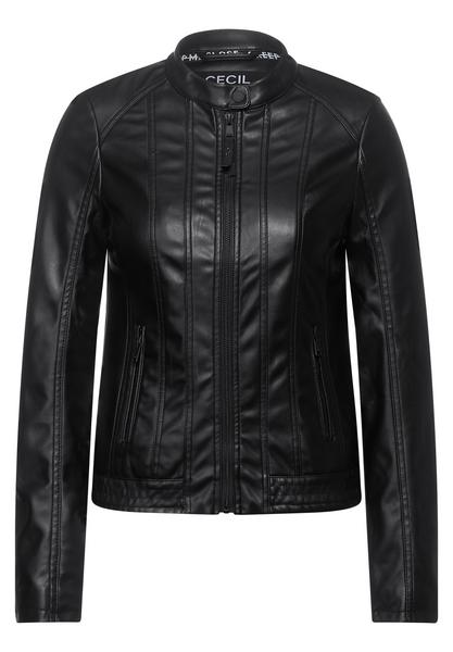 PU Jacket w. Matmix - 10001/Black