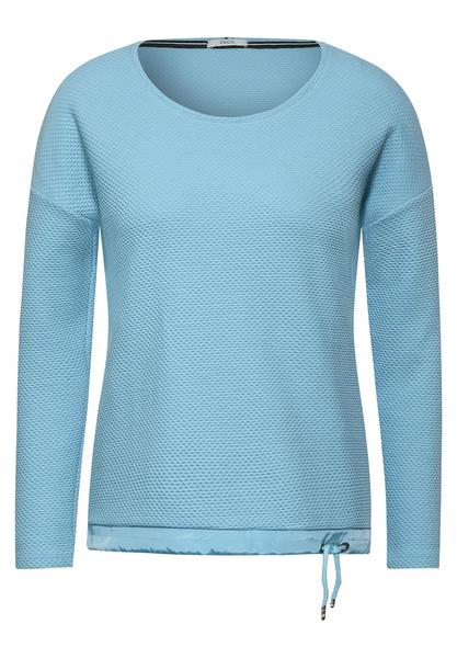 Uni-Shirt in Struktur-Optik