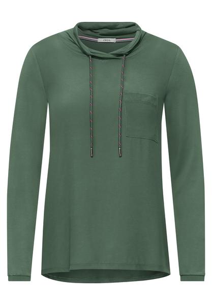 Cupro Mix Blouse - 12646/soft khaki