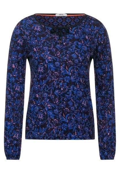 TOS Flower AOP Tunic - 30128/deep blue