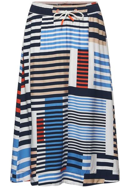 Midi Skirt AOP - 30128/deep blue