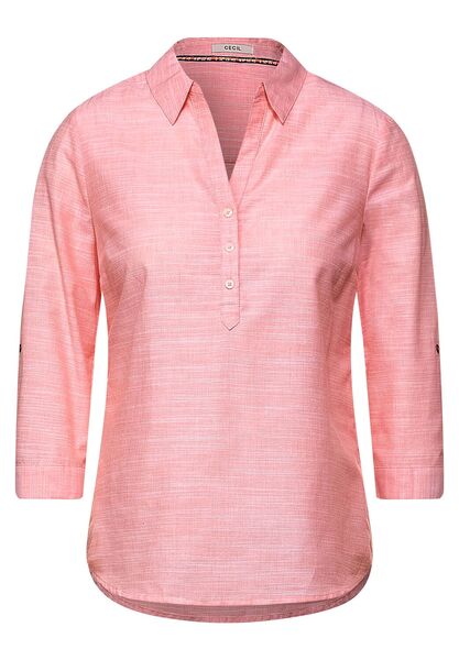 Chambray Blouse - 12661/papaya orange