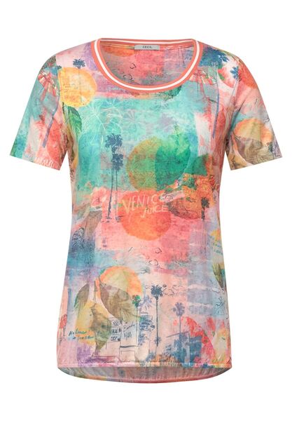 TOS Burn Out AOP - 33038/fresh coral