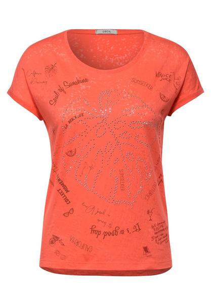 T-Shirt mit Burnout-Optik