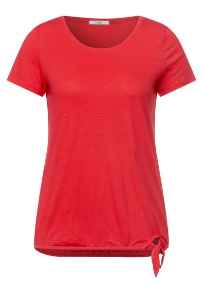 TOS Basic Knot T-Shirt - 12973/poppy red