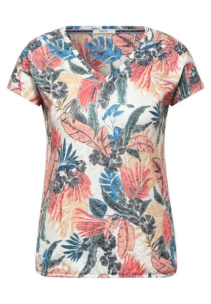 TOS Flower Burn Out Shape - 33197/burn out off whi