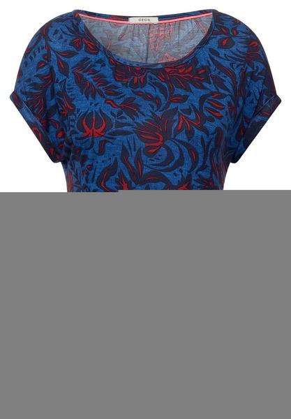 TOS Flower AOP Shape - 33090/lake blue