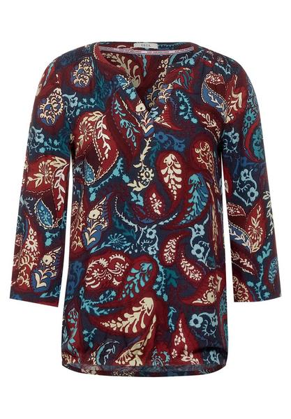 TOS Paisley Print Blouse - 30128/deep blue