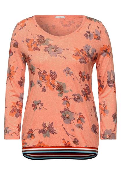 T-Shirt in Melange Optik