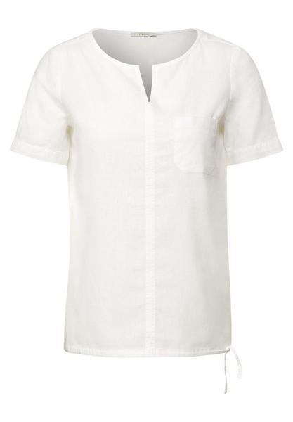 LINEN_co/li solid Blouse - 10000/White