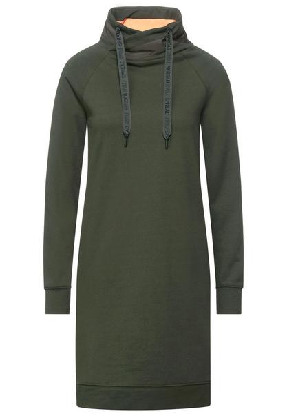 Sweat Big Collar Dress - 13036/utility olive