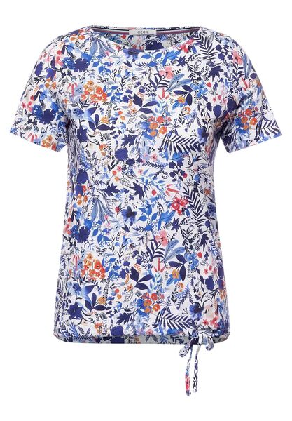 AOP Flower T-Shirt - 33474/vanilla white