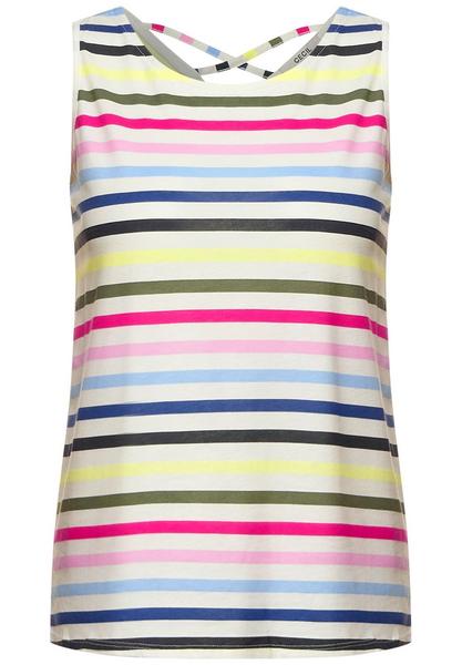 Multicolor Stripe Top - 33474/vanilla white