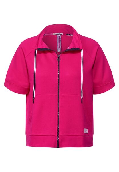 Short Sleeve Sweatjacket - 13822/raspberry pink