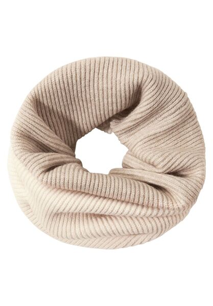 O_Two Tone Knit Loop - 14083/iced white melange