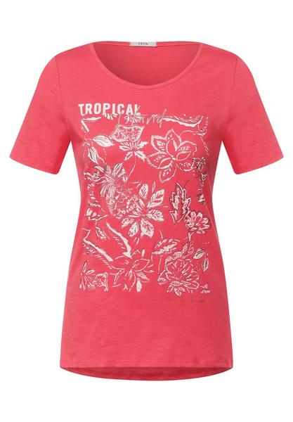 TOS Tropical FP T-Shirt - 33796/sunset coral