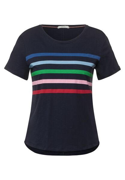 TOS Multi Stripe T-Shirt - 30128/deep blue