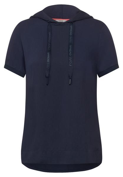 TOS Solid Hoody Blouse - 10128/deep blue