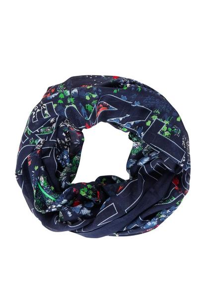 Loopschal mit Blumenprint