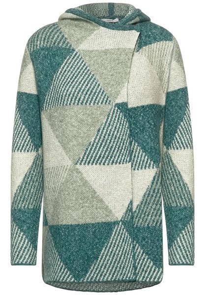 TOS Jacquard Hoody Cardigan - 34174/ponderosa pine