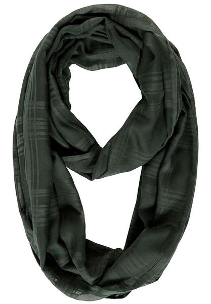 Solid Woven Check Loop - 13273/deep pine green