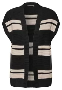 Chunky Stripe Vest - 20001/Black