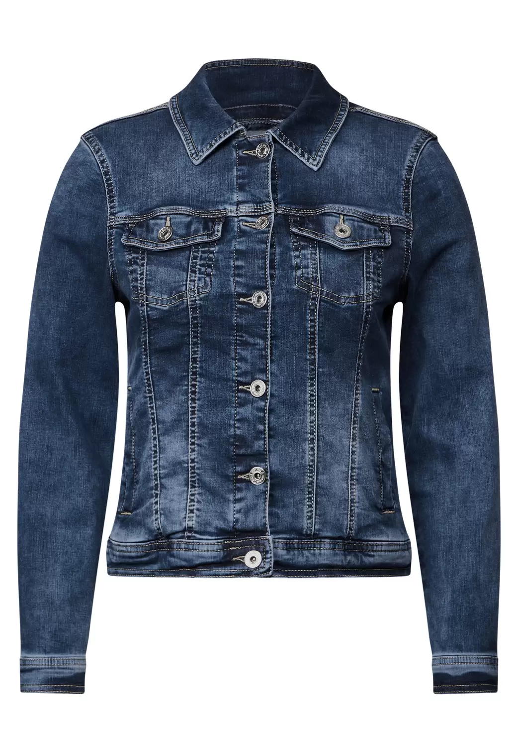 Style NOS Denim Jacket Mid Blu - 10283/mid blue wa