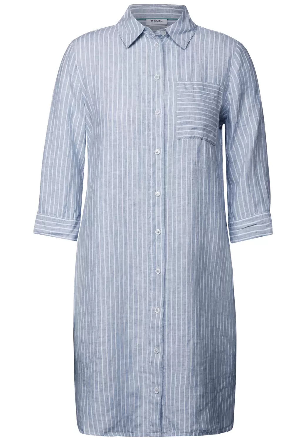 Chambray Leinenkleid