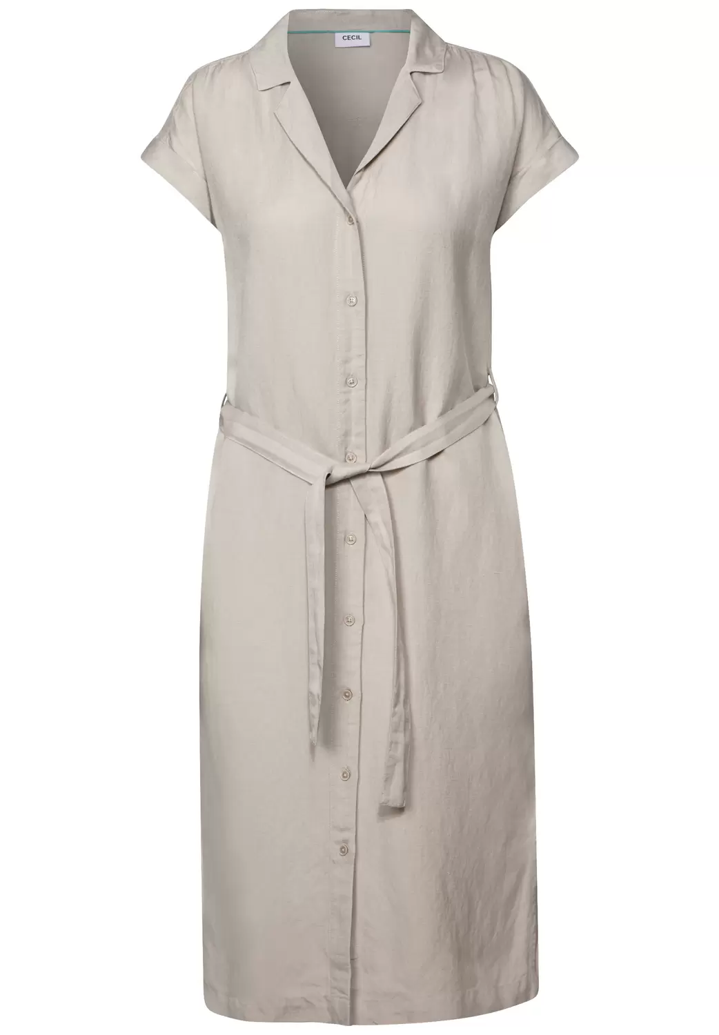 Leinenmix-Blusenkleid