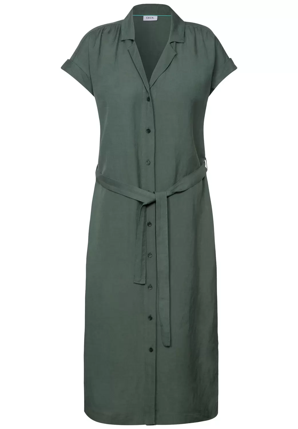 Leinenmix-Blusenkleid