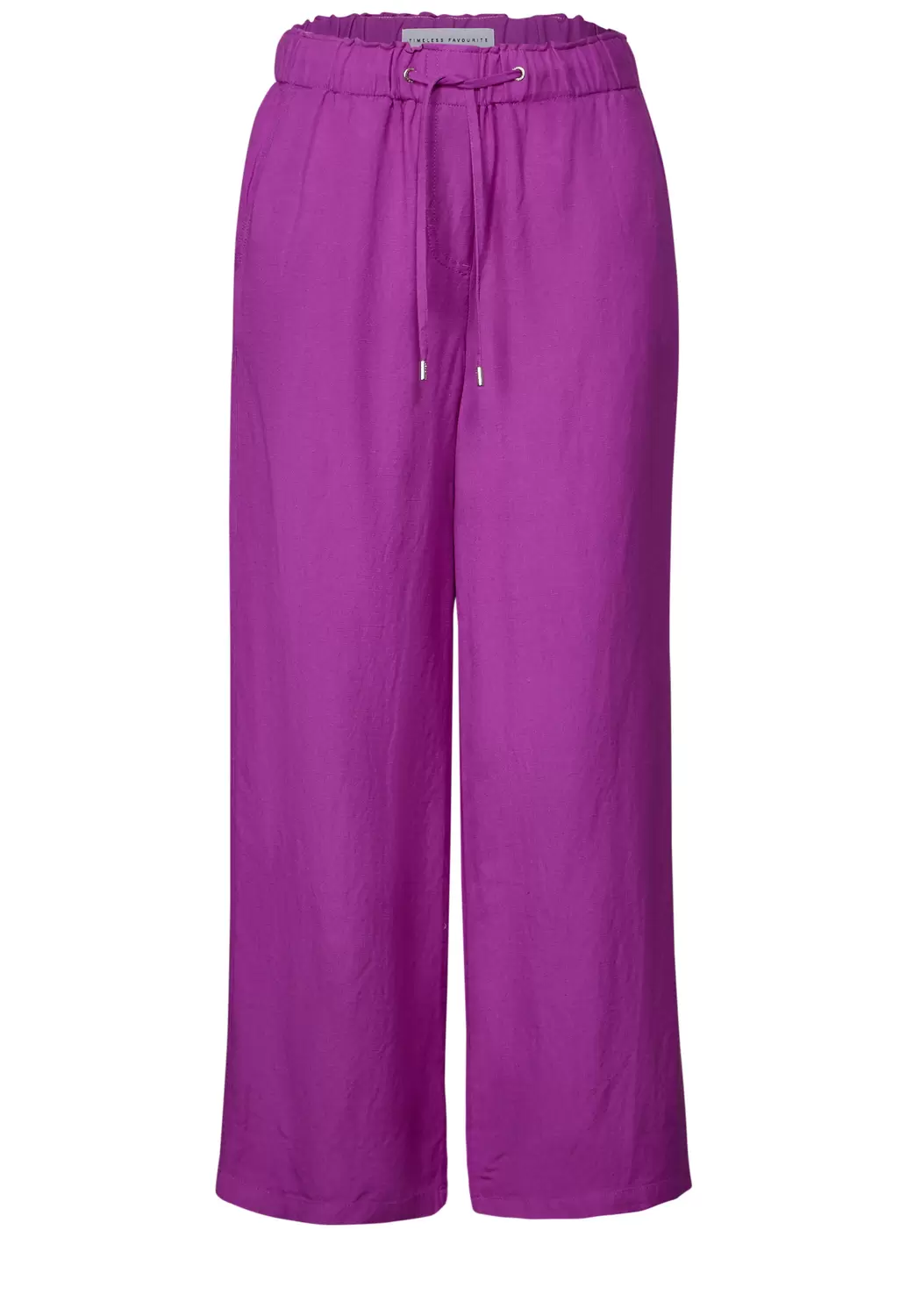 Wide Leg Hose aus Leinenmix