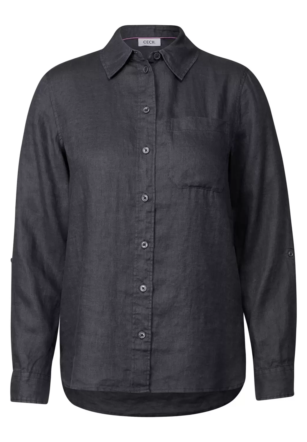 Leinen-Hemdbluse